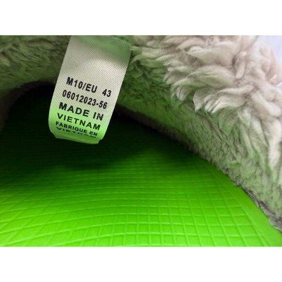 Oofos Oocoozie Mule Mens Size 10 Gray Sherpa Comfort Recovery Slip On Shoes NEW main image 4